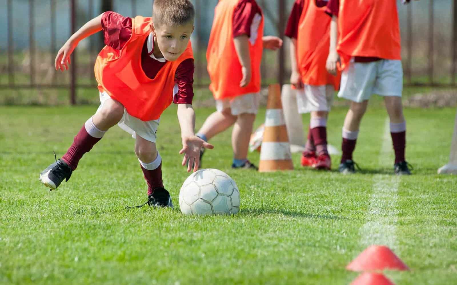 Youth soccer training at Osaro International Sports Academy, focusing on skills development.