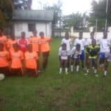 Young soccer players at Osaro International Sports Academy training session, showcasing youth sports development and football skills.