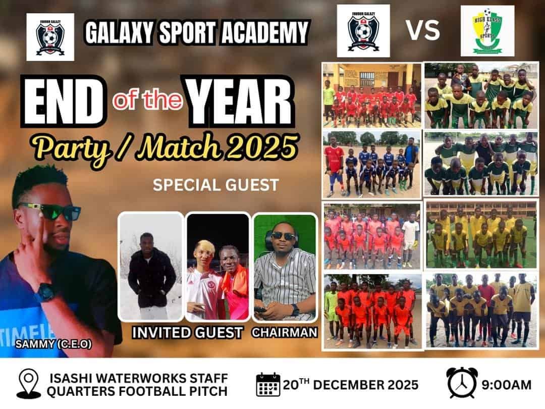 Youth soccer end-of-year celebration event at Osaro International Sports Academy.