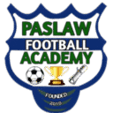 Passlaw Football Academy logo with soccer ball and trophy, sports training, youth development.