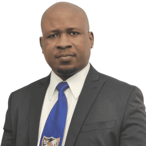 Osaro Intl Sports Academy official, confident sports leader in athletic development.